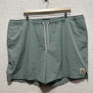 Pendleton Hydromorph Swim Trunk Men's 2XL Green Trunk Printed When Wet UPF 50+